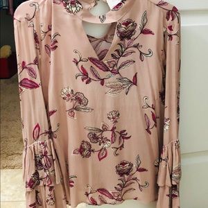 Light pink floral top